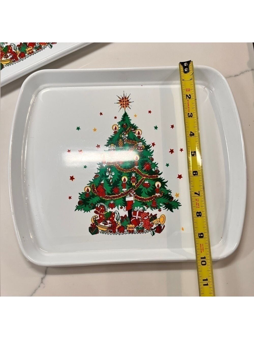 Vintage Christmas Tree Tray Set - Picture 3 of 5